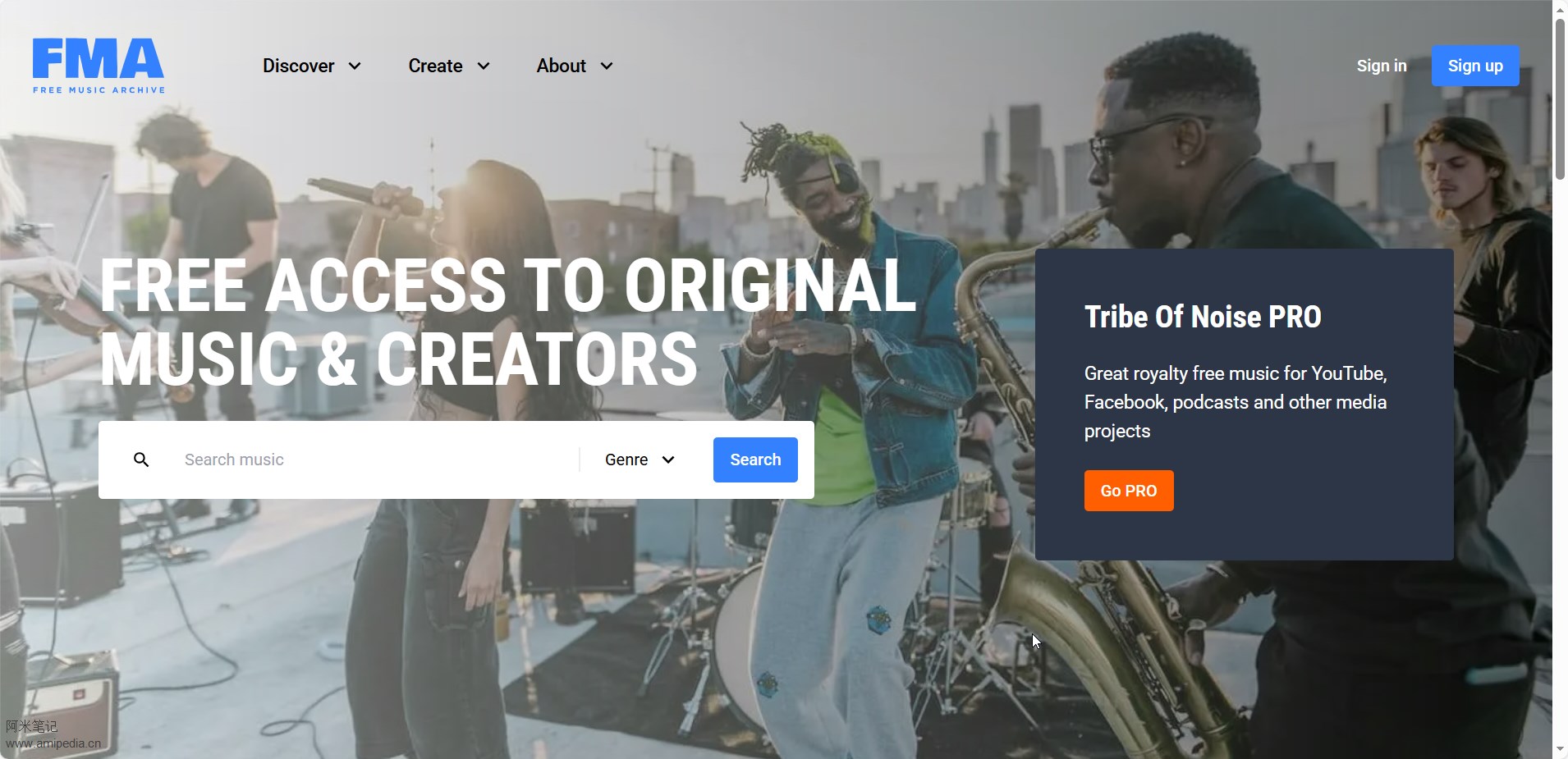 FMA(Free Music Archive)